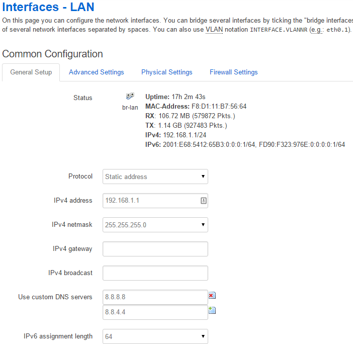 Setting up IPv6 in OpenWRT Barrier Breaker for TM Unifi – advanxer.com